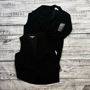 Black Pinstripe Suit Set by Valerie Steven’s new with tag 14W